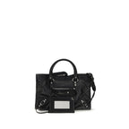 Schwarze Lammleder Schultertasche Ovis Aries Aries