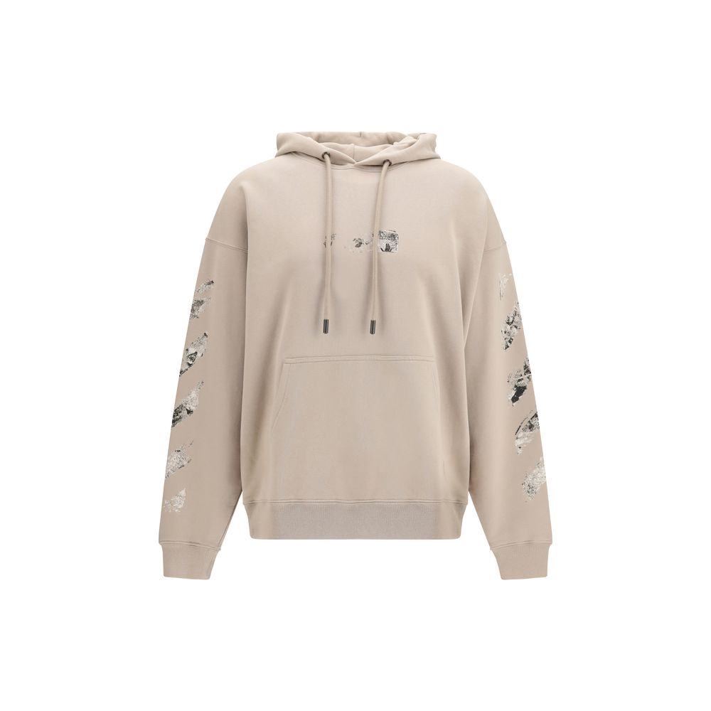 Beige Baumwoll-Sweatshirt