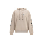 Beige Baumwoll-Sweatshirt