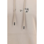 Beige Baumwoll-Sweatshirt