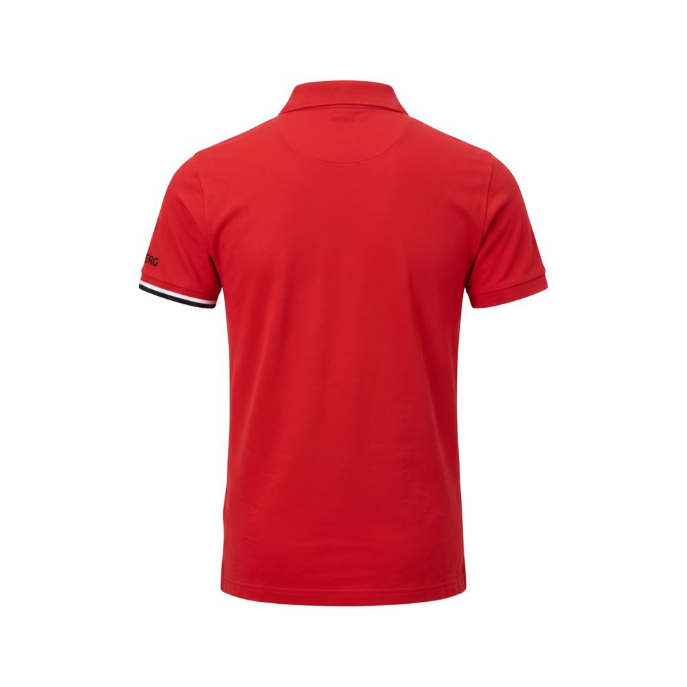 Rotes Herren-Poloshirt aus Baumwolle