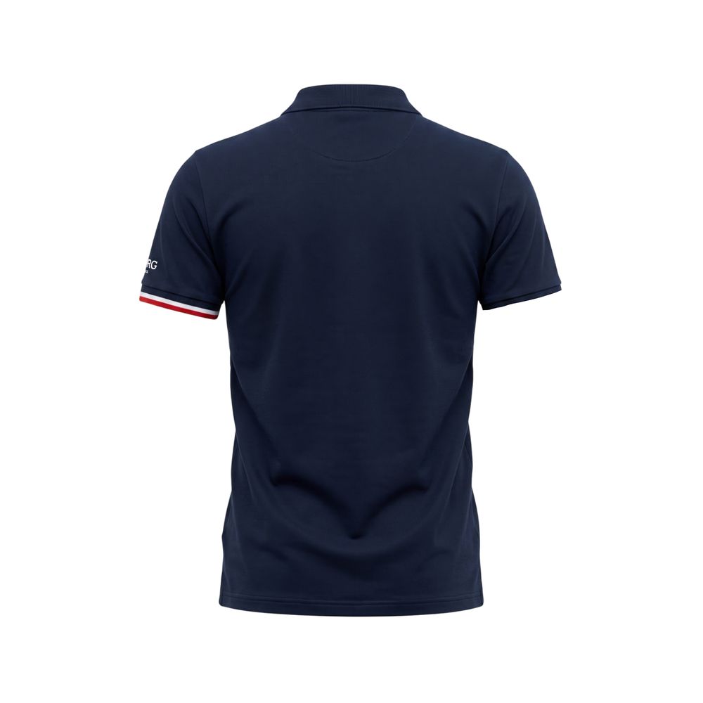 Blaues Baumwoll-Poloshirt für Herren