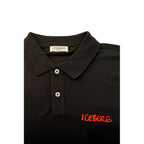 Schwarzes Herren-Poloshirt aus Baumwolle