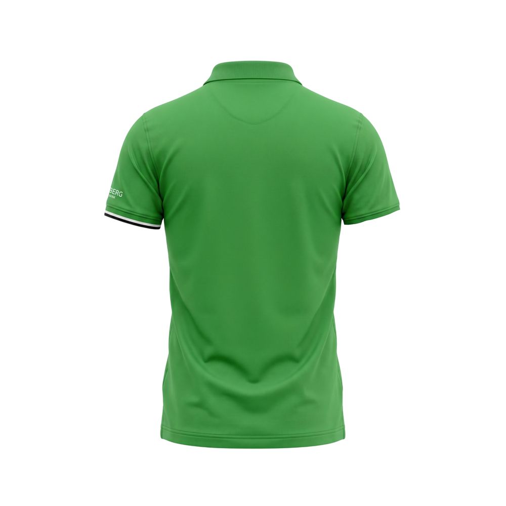 Grünes Herren-Poloshirt aus Baumwolle