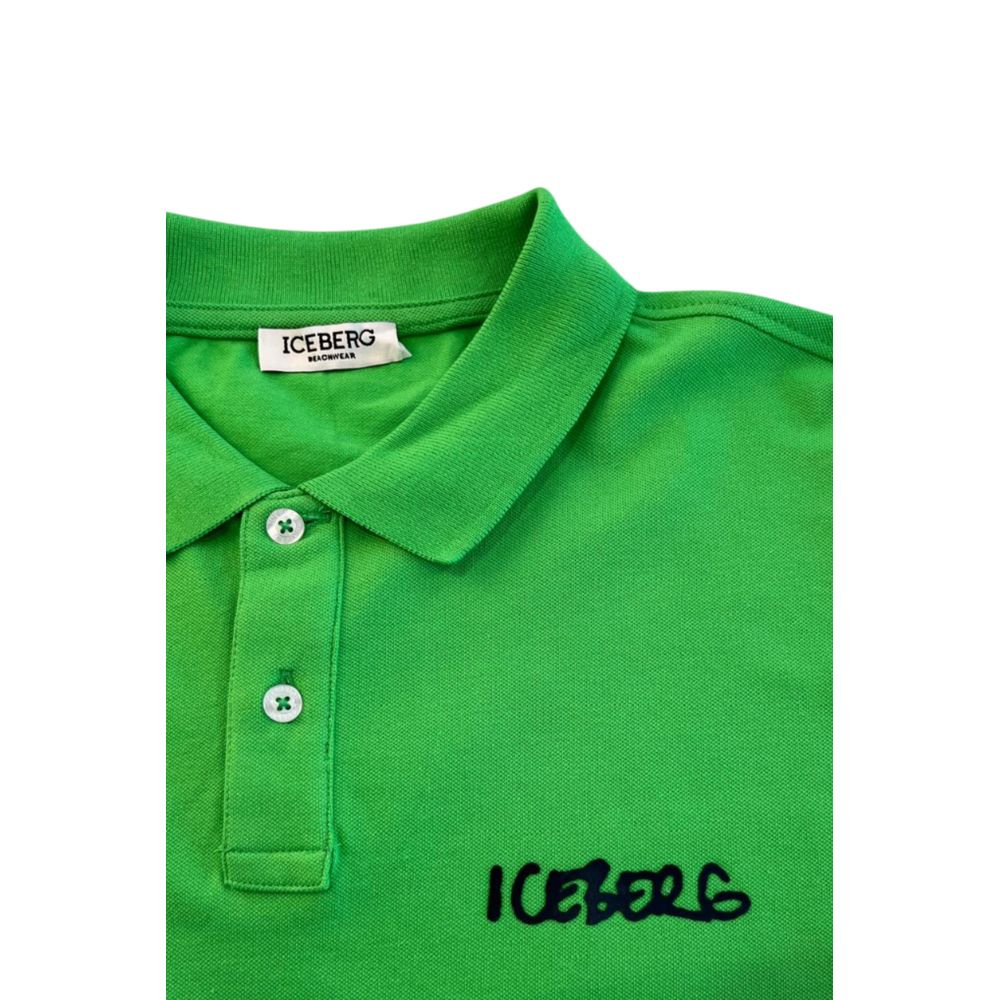 Grünes Herren-Poloshirt aus Baumwolle
