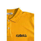 Herren Poloshirt aus gelber Baumwolle