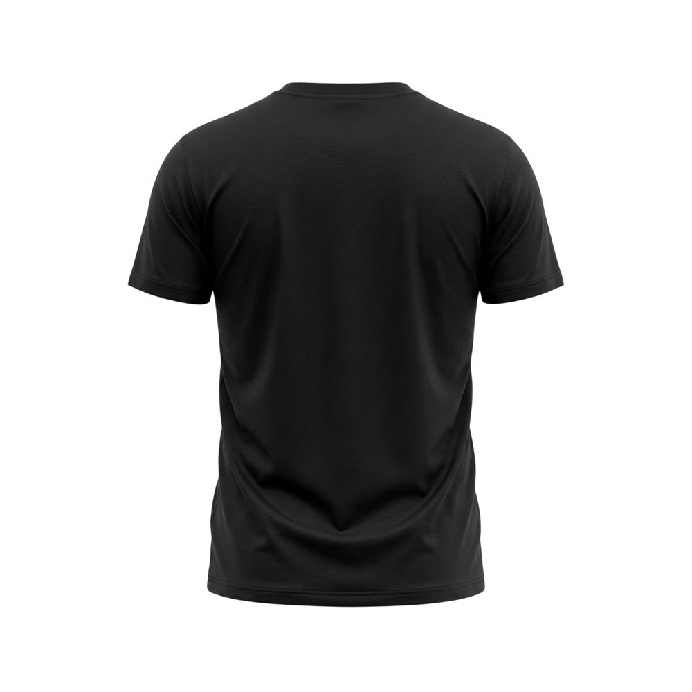 Schwarzes Baumwoll-T-Shirt für Herren