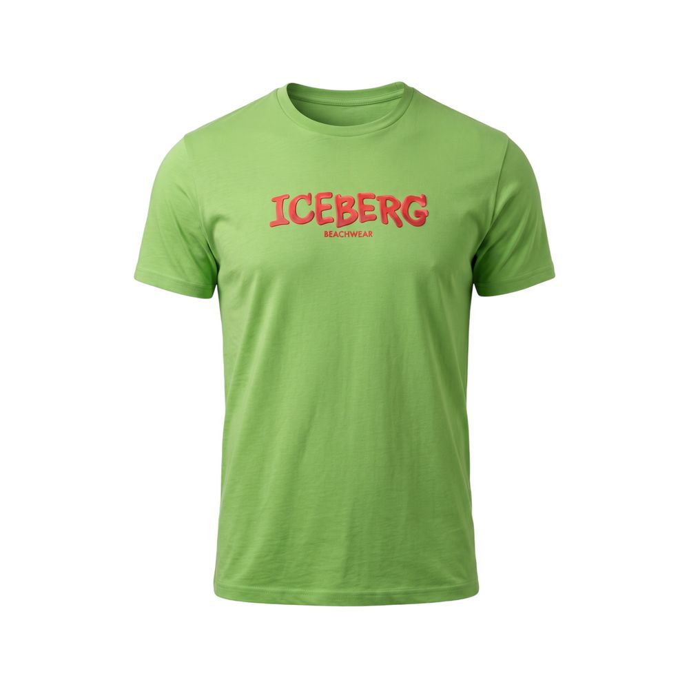 Grünes Baumwoll-T-Shirt für Herren