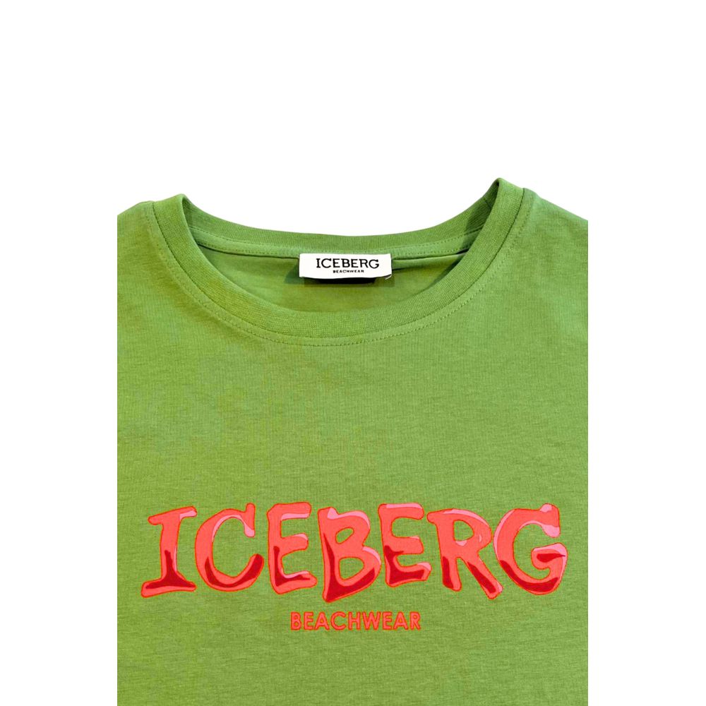 Grünes Baumwoll-T-Shirt für Herren