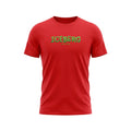 Rotes Baumwoll-T-Shirt für Herren