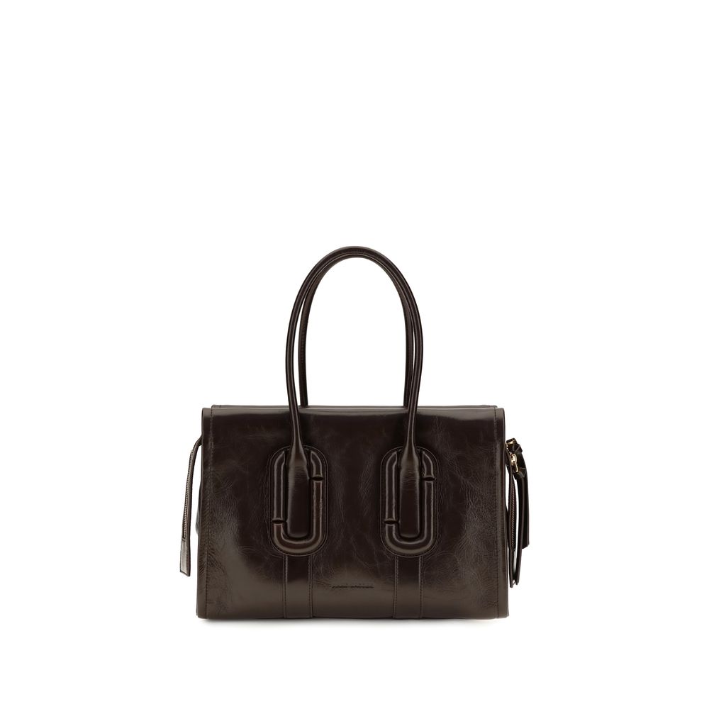 Braune Kalbsleder Bos Taurus Schultertasche