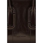 Braune Kalbsleder Bos Taurus Schultertasche