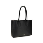 Schwarze Bos Taurus Kalbsleder Schultertasche