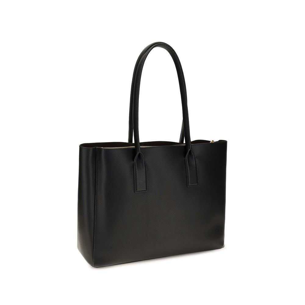 Schwarze Bos Taurus Kalbsleder Schultertasche