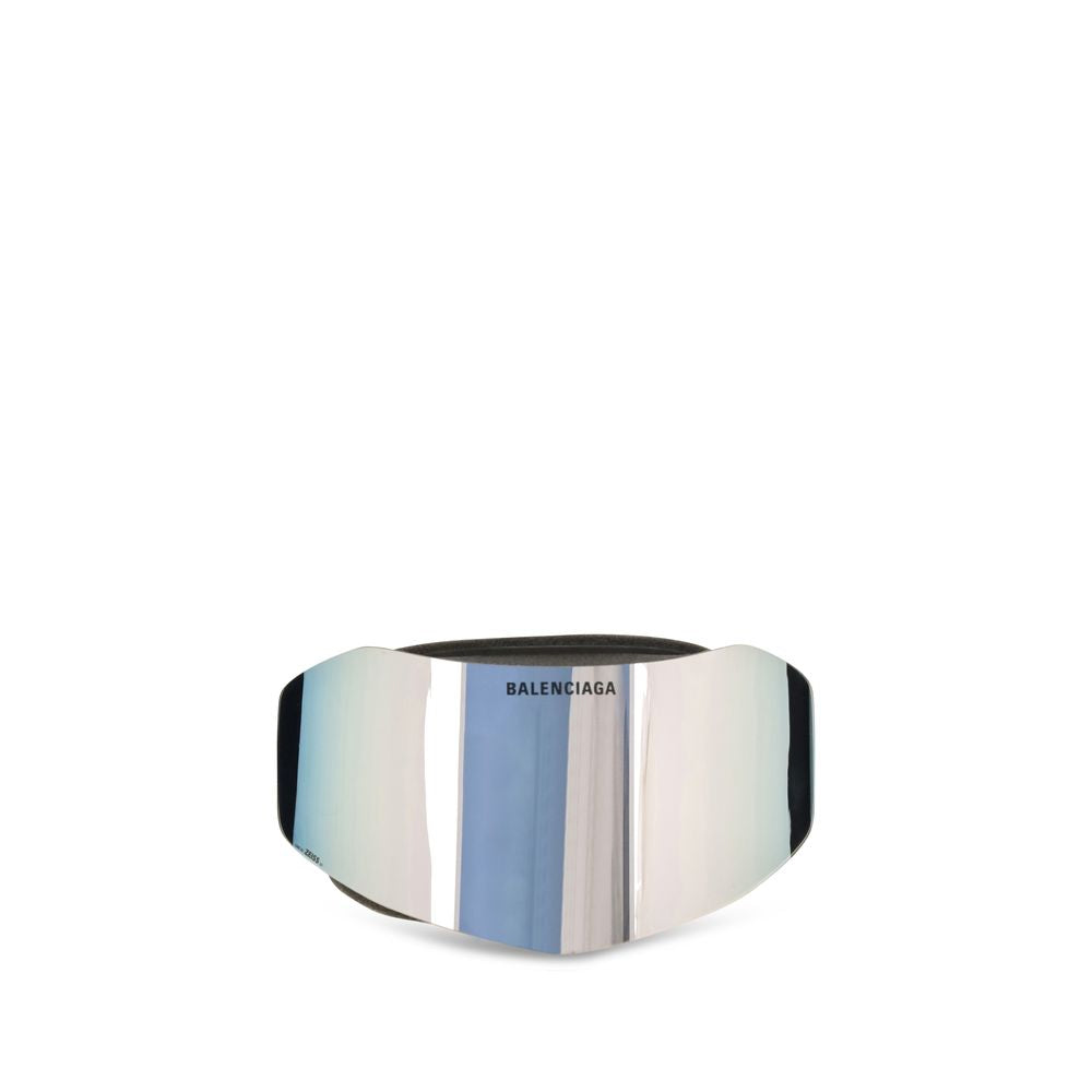 Silberfarbene Sonnenbrille aus Polyamid
