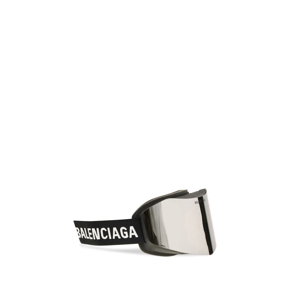 Silberfarbene Sonnenbrille aus Polyamid