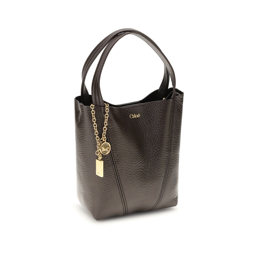 Braune Schultertasche aus Leder 25SS812N8424X