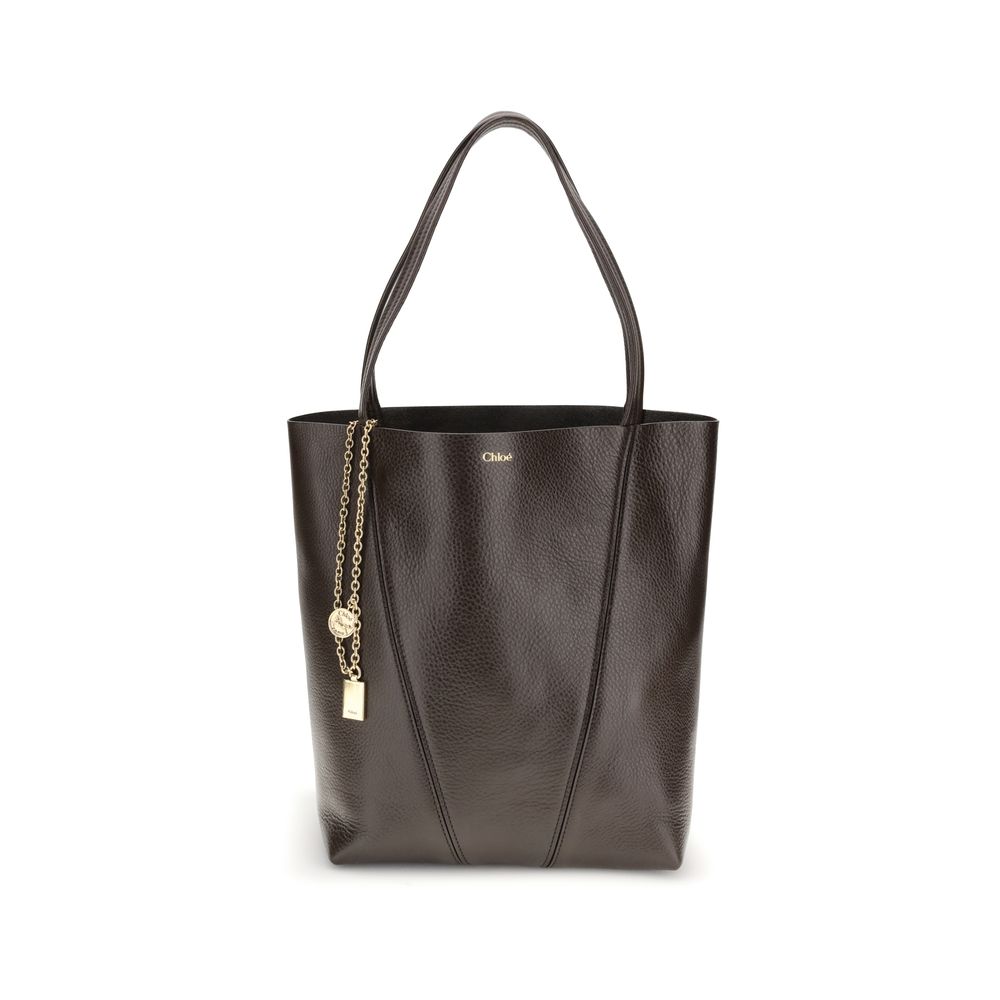 Braune Schultertasche aus Leder CHCHC25SS811N842