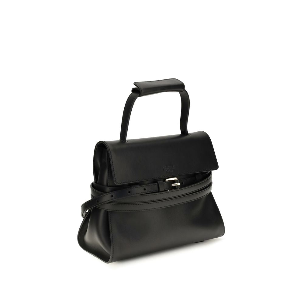 Schwarze Bos Taurus Kalbsleder Schultertasche