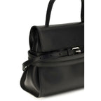 Schwarze Bos Taurus Kalbsleder Schultertasche