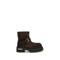 Braune Stiefeletten aus Leder