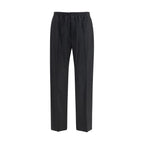 Schwarze Baumwoll-Chino-Hose