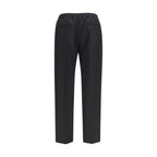Schwarze Baumwoll-Chino-Hose