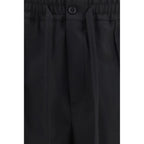 Schwarze Baumwoll-Chino-Hose