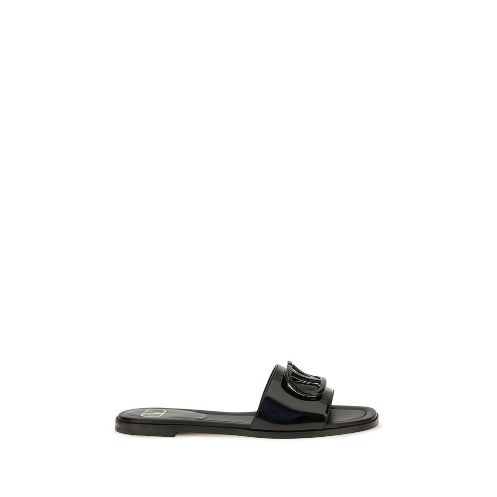 Schwarze Bos Taurus Kalbsleder-Sandalen