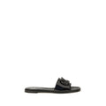 Schwarze Bos Taurus Kalbsleder-Sandalen