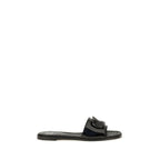 Schwarze Bos Taurus Kalbsleder-Sandalen