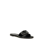 Schwarze Bos Taurus Kalbsleder-Sandalen