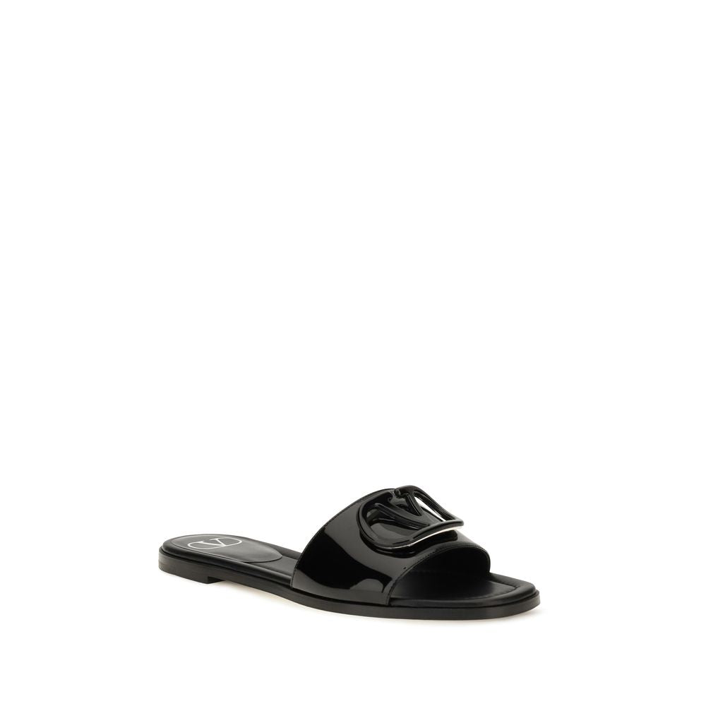 Schwarze Bos Taurus Kalbsleder-Sandalen