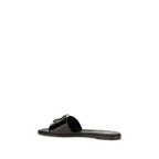 Schwarze Bos Taurus Kalbsleder-Sandalen