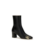 Schwarze Ankle Boots aus Kalbsleder Bos Taurus