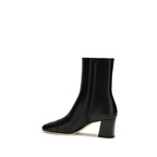 Schwarze Ankle Boots aus Kalbsleder Bos Taurus