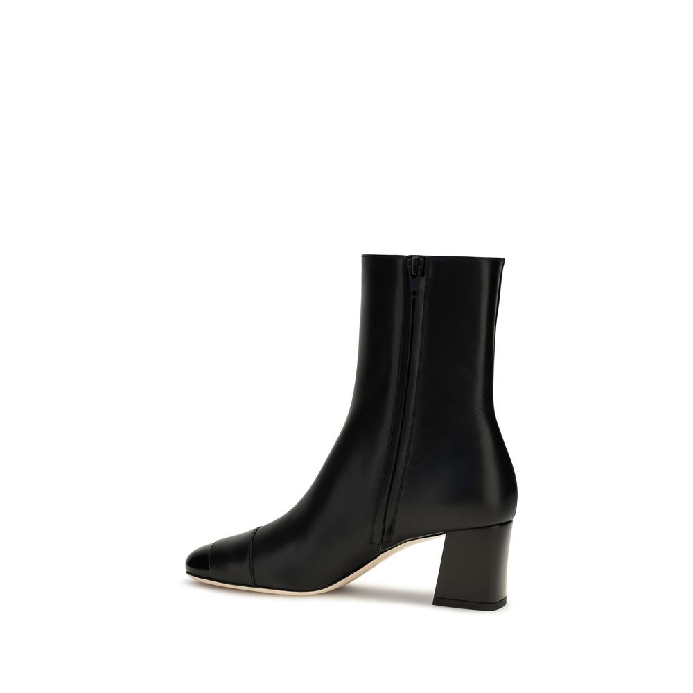 Schwarze Ankle Boots aus Kalbsleder Bos Taurus