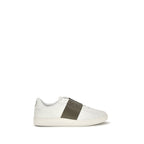 Weiße Low-Top-Sneaker aus Kalbsleder Bos Taurus