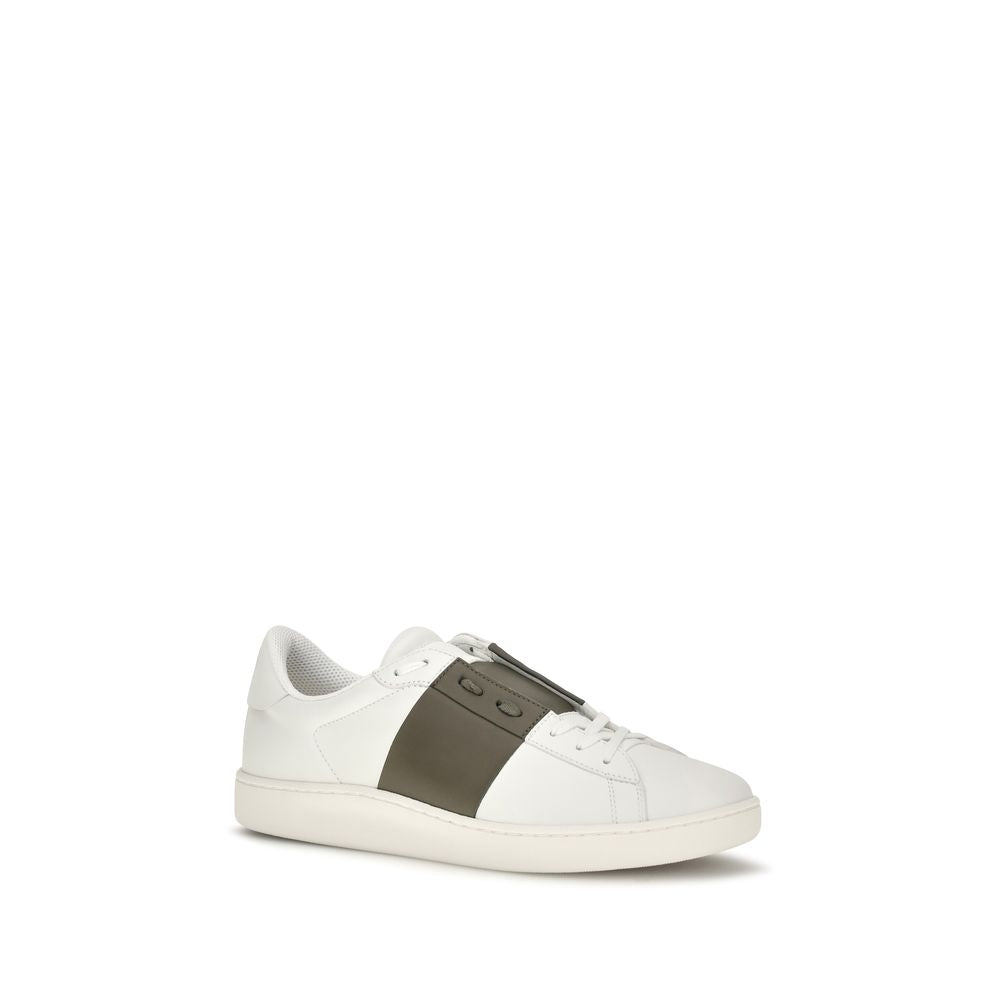 Weiße Low-Top-Sneaker aus Kalbsleder Bos Taurus