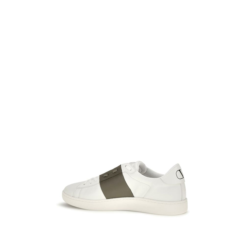 Weiße Low-Top-Sneaker aus Kalbsleder Bos Taurus