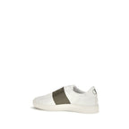 Weiße Low-Top-Sneaker aus Kalbsleder Bos Taurus