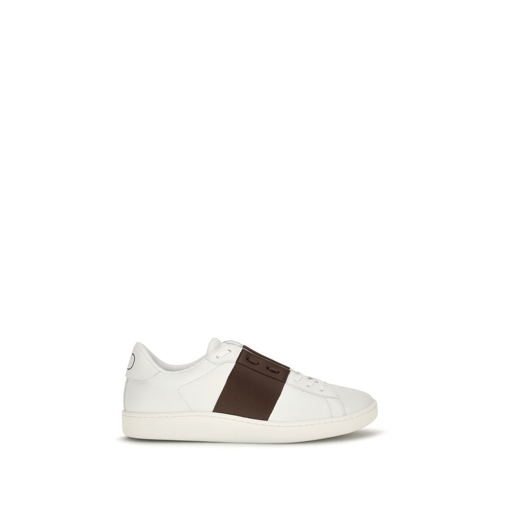Weiße Low-Top-Sneaker aus Kalbsleder Bos Taurus