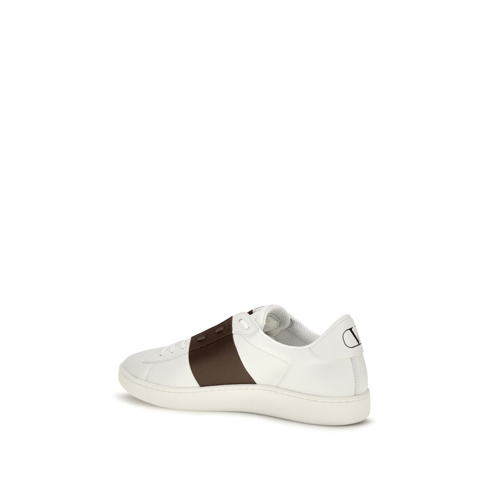 Weiße Low-Top-Sneaker aus Kalbsleder Bos Taurus