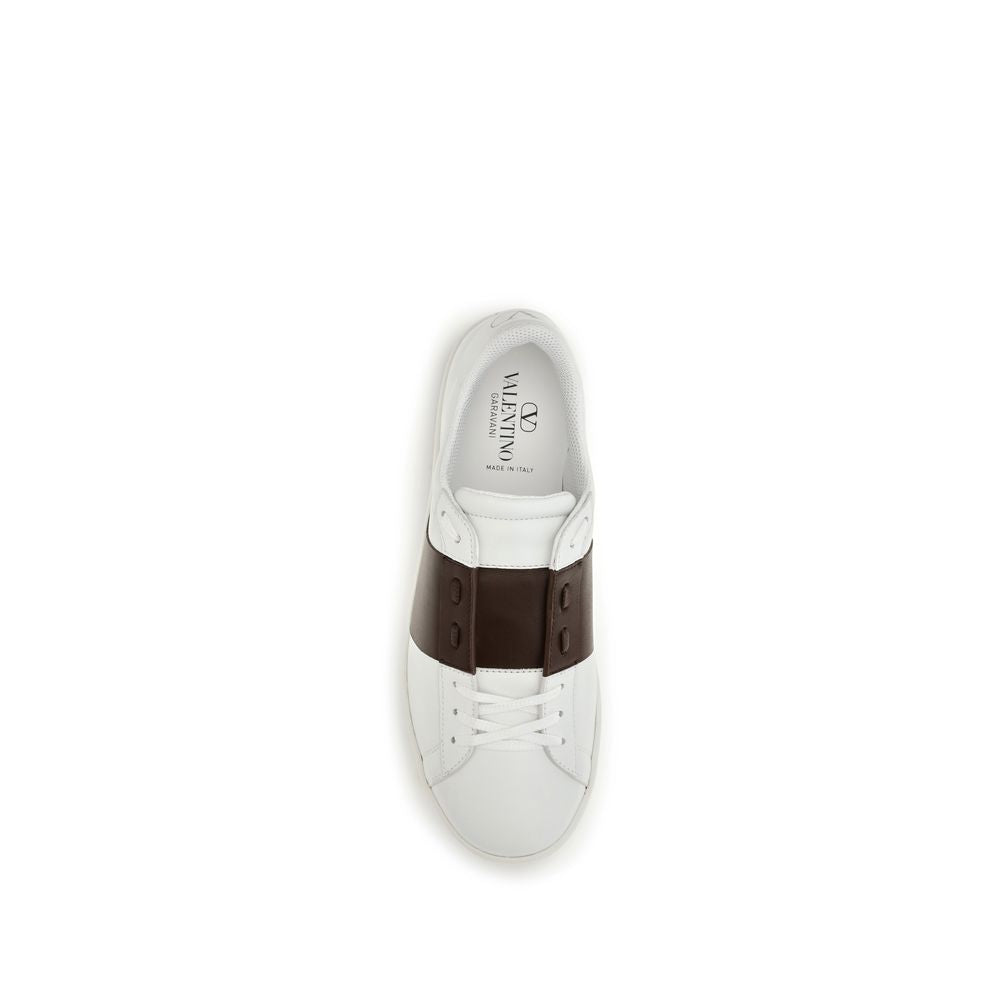 Weiße Low-Top-Sneaker aus Kalbsleder Bos Taurus