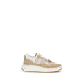 Beigefarbene Sportschuhe aus Nylon