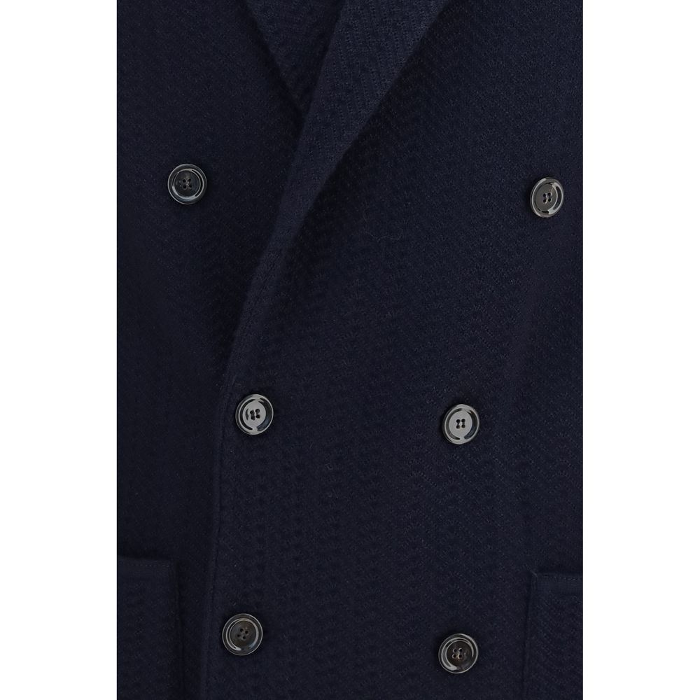 Blauer Wollblazer Oves Aries