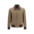 Braune lange Jacke aus Baumwolle
