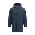 Blauer Polyester-Mantel