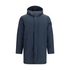 Blauer Polyester-Mantel
