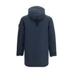Blauer Polyester-Mantel